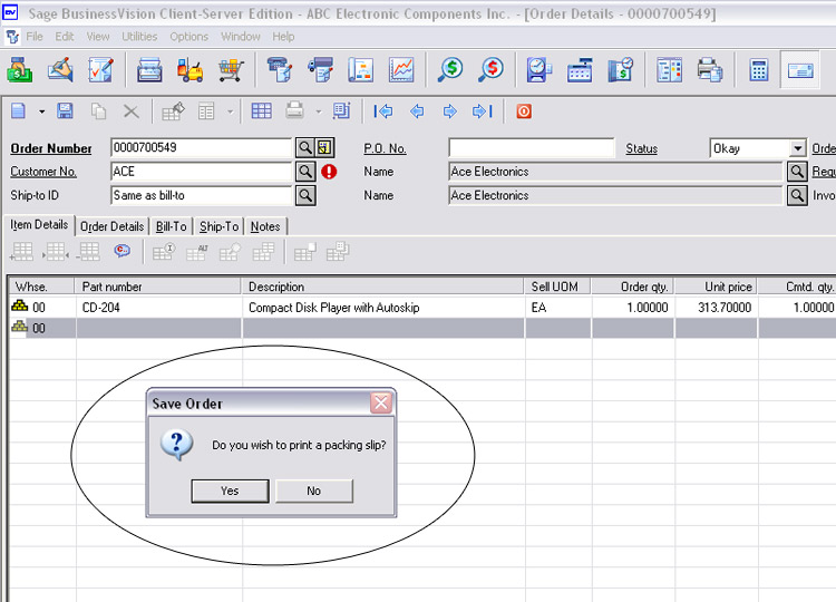 reprint a po in macwise